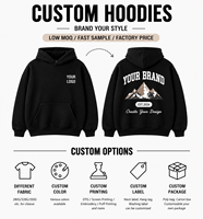Sudadera con Capucha Casual con Logotipo Bordado Personalizado, Sudadera de Forro Polar Grueso de Alta Calidad de 350 g, Sudadera con Capucha de Invierno para Hombre, Talla Grande, con Bolsillos