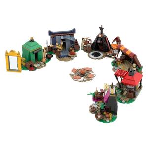 Funbuild MOC-190297, Set <span class=keywords><strong>de</strong></span> Construcción <span class=keywords><strong>de</strong></span> <span class=keywords><strong>Castillo</strong></span> con Puerta 3 y Campo <span class=keywords><strong>de</strong></span> Fuego, Bloques <span class=keywords><strong>de</strong></span> Construcción <span class=keywords><strong>de</strong></span> Modelo <span class=keywords><strong>de</strong></span> <span class=keywords><strong>Castillo</strong></span>, Juguete <span class=keywords><strong>de</strong></span> la Era <span class=keywords><strong>de</strong></span> Fantasía, Ladrillos <span class=keywords><strong>de</strong></span> Ensamblaje DIY para Niños - Product Image 4