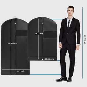 Sacs de protection de vêtements suspendus bon marché organisateur de placard manteau costume disponible housses de vêtements anti-poussière personnalisées <span class=keywords><strong>housse</strong></span> anti-poussière pour vêtements - Product Image 5