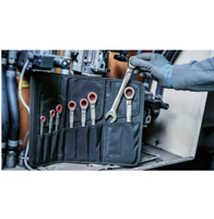 Clé à cliquet combinée 72 dents en acier au chrome-vanadium à engrenages en métallurgie des poudres, outil de réparation automobile pour le serrage