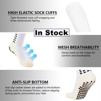Chaussettes de football supérieures classiques Chaussettes de football athlétiques Chaussettes de football en silicone