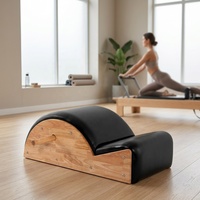 Correcteur de colonne vertébrale commercial en bois de chêne, baril incurvé ergonomique pour étirements dorsaux, équipement d'entraînement Pilates