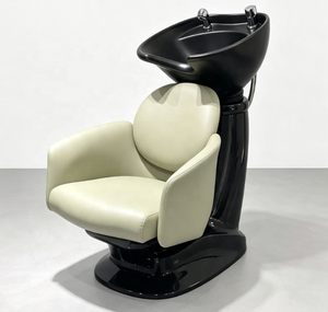 Fauteuil de lavage électrique portable moderne pour salon, inclinable, réglable en hauteur, avec revêtement doux, mobilier commercial - Product Image 1