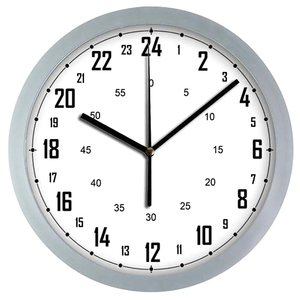 Quà Tặng Khuyến Mãi Mới Nhất <span class=keywords><strong>24</strong></span> Giờ Phong Trào Pin Hoạt Động Thiết Kế Analog Đồng Hồ Tường 12 Inch Nhựa Trang Trí Đồng Hồ Treo Tường - Product Image 2