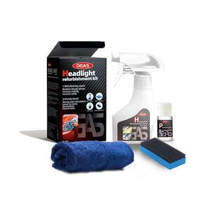 Kit <span class=keywords><strong>di</strong></span> Restauro Fari in Ceramica per Auto, Lucidante Liquido per Rimozione Graffi, Ingiallimento e Ossidazione, Strumento <span class=keywords><strong>di</strong></span> Pulizia e Lucidatura - Product Image 1
