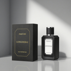 Best Selling Square <b>Perfume</b> <b>Bottle</b> Matte Black 50Ml Glass <b>Perfume</b> <b>Bottle</b> Luxury <b>Perfume</b> <b>Bottle</b> With Gift Box Packaging - Product Image 1