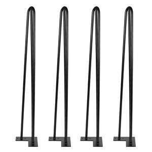 Chân Kẹp Tóc 28 ''Inch Bán Buôn Giá Rẻ Sắt Thép Nhà Hàng Bàn Chân Văn Phòng Ăn Ăn Đồ Nội Thất Kim Loại Kẹp Tóc Bảng Chân - Product Image 3