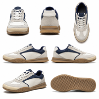 Chaussures de marche décontractées pour hommes, tige en microfibre, lacets, baskets basses, semelle extérieure en caoutchouc rétro pour les trajets quotidiens et les voyages
