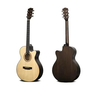 批发价格便宜的固体顶级原声吉他高品质工厂供应中国吉他品牌