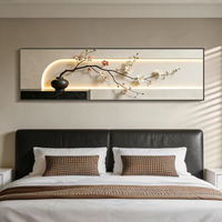 Art mural moderne nordique élégant avec des fleurs pour le salon, affiches et impressions, peinture florale en cristal de diamant, peinture en porcelaine