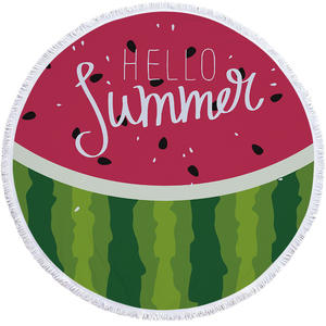 Toallas de playa redondas de sandía, fabricantes de hojas de palma, <span class=keywords><strong>toalla</strong></span> de playa extra grande redonda <span class=keywords><strong>Jumbo</strong></span> de <span class=keywords><strong>microfibra</strong></span> de poliéster - Product Image 2