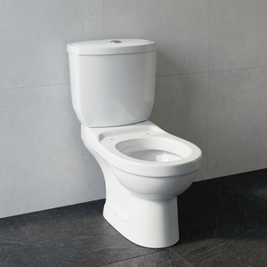 WC en porcelaine de style européen, deux pièces, à raccordement direct, avec siphon en P, double chasse et chasse latérale - Product Image 6