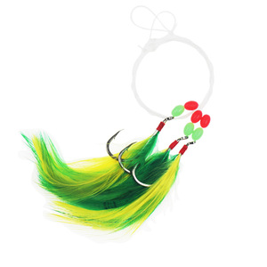 Gancho para Plumas de Pavo N.° 3 anzuelos de pesca de acero inoxidable para barco con cuentas para pesca en el mar - Product Image 4