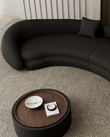 Ensemble de canapés de luxe personnalisés en bambou écologique pour salon moderne avec design de tête de lit