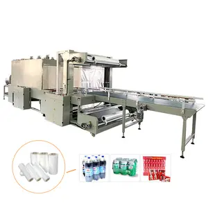 Automatic Beverage Bottle Heat Shrink Tunnel Film Wrap Wrapping Packing Machine