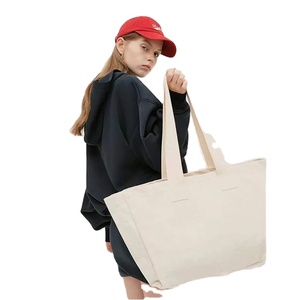 Custom Logo Size Printed Reusable Recycled <b>Plain</b> Bulk Large Reusable Cotton <b>Canvas</b> Grocery Shopping <b>Tote</b> <b>Bag</b> - Product Image 1