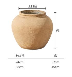 Petit calibre circulaire rétro magnésium boue ciment pot de fleurs intérieur <span class=keywords><strong>jardin</strong></span> cour minimaliste similaire <span class=keywords><strong>poterie</strong></span> pot pépinière - Product Image 6