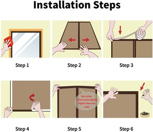 Phong cách hiện đại từ sợi thủy tinh lưới muỗi Net Rèm Dễ dàng cài đặt mềm <span class=keywords><strong>polyester</strong></span> màn hình cho khách sạn nhà Máy Giá - Product Image 5