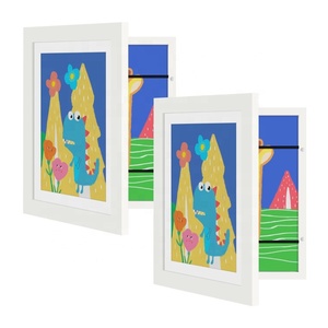 Cadre <span class=keywords><strong>photo</strong></span> A4 en PS écologique pour enfants, ouvrable, pour le rangement et l'exposition de dessins et créations artistiques - Product Image 1