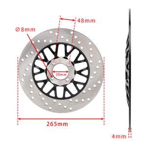Disque de frein avant 265mm Rotor pour Motomel Skua 150 200 <span class=keywords><strong>Corven</strong></span> Triax 150 - Product Image 2