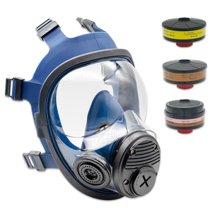 Phong cách kết hợp kích hoạt chống lại radiat khai thác mỏ <span class=keywords><strong>Silicone</strong></span> Lọc oxy đầy đủ mặt nạ khí maschera - Product Image 5