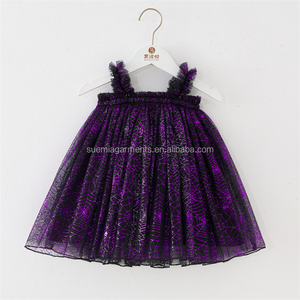 Bajo MOQ patrón personalizado fabricante gráfico tul SweetAll temporada Infantil Niño niños ropa camisetas sin mangas niños niñas vestido - Product Image 6