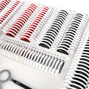 Instrumentos ópticos Juego de lentes de prueba óptica de medición Caja de Optometría de lentes de prueba óptica 266 con caja de aluminio Riim de metal brillante - Product Image 5