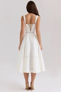 Cute and <strong>Seductive</strong> Square-Neck Bodycon <strong>Dress</strong> for Women, Fashionable Slim-Fit Long <strong>Evening</strong> <strong>Dress</strong>, Vacation Style - Product Image 3