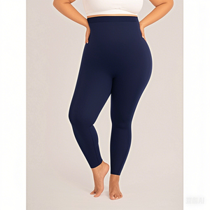 세련된 고품질 하이 웨이스트 실리콘 미끄럼 방지 도트 접착 슬림핏 복부 타이트닝 바디 쉐이핑 레깅스 여성용 - Product Image 4