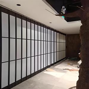 カスタマイズされたモダンなスライディングポリカーボネート透明クリスタル折りたたみドアファッショナブルな美しい耐火盗難防止ルーバードア - Product Image 3