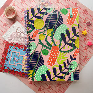 สมุดโน๊ตแบบเกลียวสำหรับสมุดโน๊ตทรงหลวมสมุดบันทึกงานหัตถกรรมแบบทำมือสำหรับวางแผน - Product Image 2