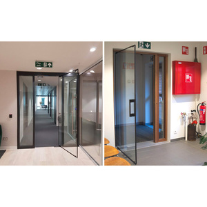 Puerta DE SEGURIDAD ignífuga de vidrio Diseño moderno Prevención de incendios Aislamiento acústico <span class=keywords><strong>para</strong></span> hoteles Uso comercial-Construcción de polímeros - Product Image 3