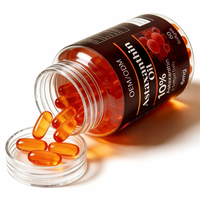 Capsules molles d'huile d'astaxanthine OEM/ODM pour la santé oculaire et la peau, complément alimentaire pour adultes, vente en gros, certifié ISO/HACCP/HALAL