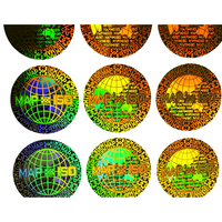 Autocollant holographique de sécurité personnalisé avec code à gratter en matériau laser