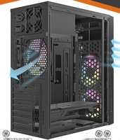 Çok Satan ATX M ATX ITX Masaüstü Kasa 7 PCI Yuvası 2 HDD 3 SSD RGB Ön Panel Ofis Oyun Bilgisayarı Yapımı PC Kasası