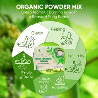 NMPT Merk Resistent Zetmeel Bananenpoeder Vietnam Oorsprong 90% Groene Aromatische Banaan 10% Mungbonen Fruitextract Planting