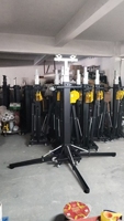 Dream YA Torre de Iluminación Portátil de 5.5m con Manivela de un Solo Brazo, de Aluminio Anodizado de Alta Resistencia, para Conciertos y Bodas