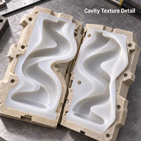 Moule en résine Tietuo + noyau en silicone pour œuvres d'art en PU C293-G3, détails d'ornements sculptés, moule personnalisé pour atelier, emballage sur mesure