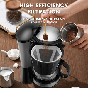 Cafetera automática de goteo Dsp de 950W eléctrica con jarra de vidrio y tanque de agua para uso en el hogar y la oficina. - Product Image 2