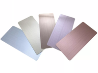 Tôle en acier inoxydable 201 304, finition brossée couleur PVD, tôle décorative en métal, taille personnalisée 0,3-3 mm