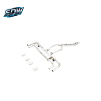 Système d'échappement Catback pour voitures de sport Porsche Cayenne 911 992 718 Cayman Panamera 971 Macan 3.0L 4.0L en alliage de titane avec système de soupapes