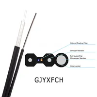FTTH FTTX Goccia Cavo Supportato in fibra ottica patch cord GJYXFCH