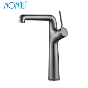 Momali matte black low lead brass laboratory bathroom tall basin faucet mixer