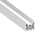 Nouveau design de bande led linéaire suspendue 6063 extrusion de canal alu avec surface de diffuseur PC profil led en aluminium