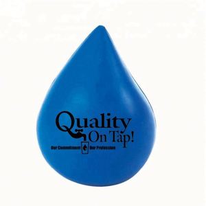 Custom Logo PU Anti-Stress Water <b>Drop</b> Stress <b>Ball</b> Promotional <b>Toy</b> - Product Image 4