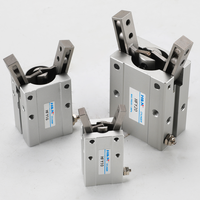 Doigts de préhension pneumatiques à double effet en alliage d'aluminium HFY10/HFY16/HFY20/HFY25/HFY32 pour manipulateur robotique