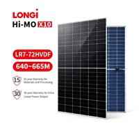 Panneau solaire Longi Hi-MO X10 Guardian 640W 645W 650W 655W 660W 665W Modules solaires photovoltaïques Stock UE