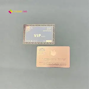 YTS Werkspreis kundenspezifische Metall-Visitenkarte VIP Goldfolien-Geschenkkarte