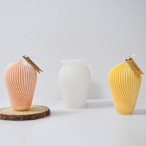 Irregular Water Ripple Candle Silicone Mold <b>Lantern</b> Style Aromatherapy Soap DIY Plaster Ornaments Grinding Cake Decoration - Product Image 4