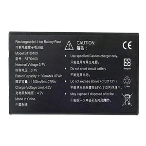 Batería de Repuesto para Escáner de Código de Barras Li-ion BTR0100 Compatible con Denso BT-50L BHT500 3.7V 1100mAh - Product Image 1